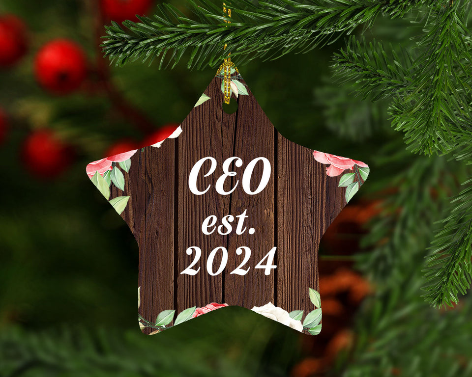 CEO Established Est. 2024 - Star Ornament A