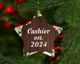Cashier Established Est. 2024 - Star Ornament A