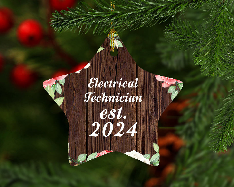 Electrical Technician Established Est. 2024 - Star Ornament A