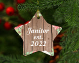 Janitor Established Est. 2022 - Star Ornament B