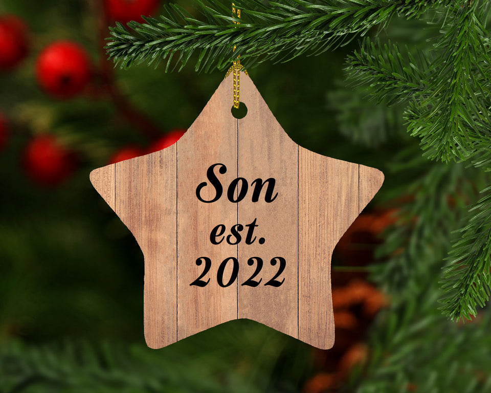 Son Established Est. 2022 - Star Ornament C
