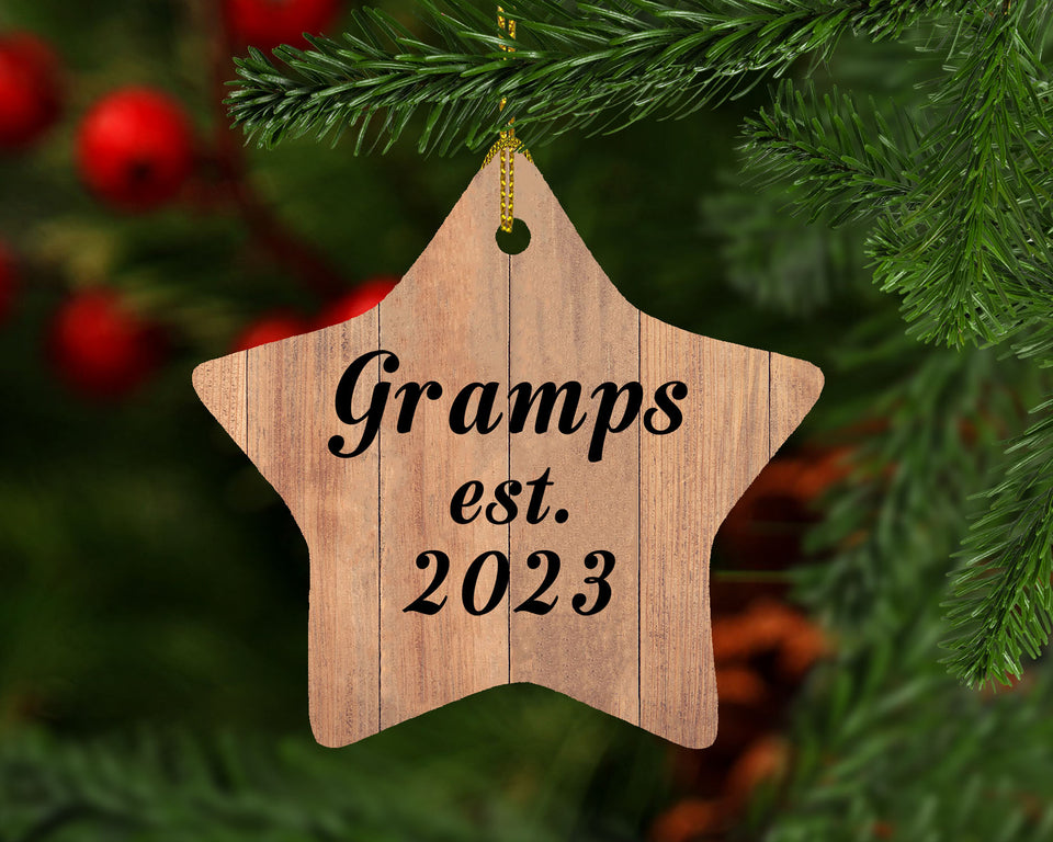 Gramps Established Est. 2023 - Star Ornament C