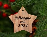 Colleague Established Est. 2024 - Star Ornament C