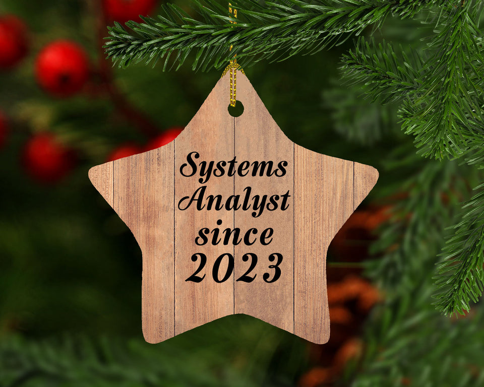 Systems Analyst Since 2023 - Star Ornament C