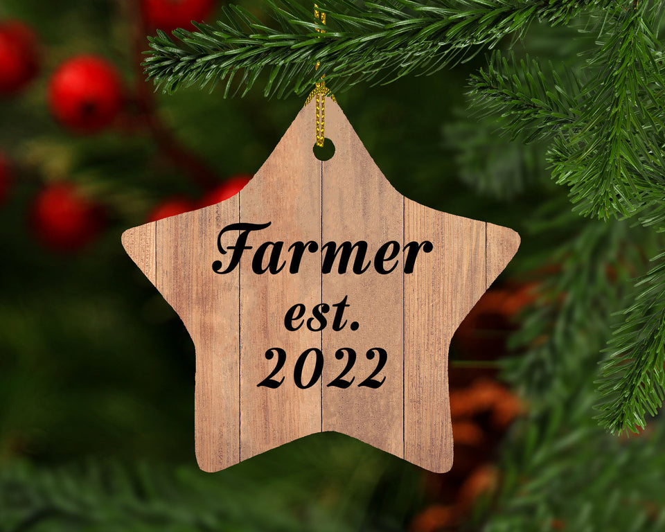 Farmer Established Est. 2022 - Star Ornament C