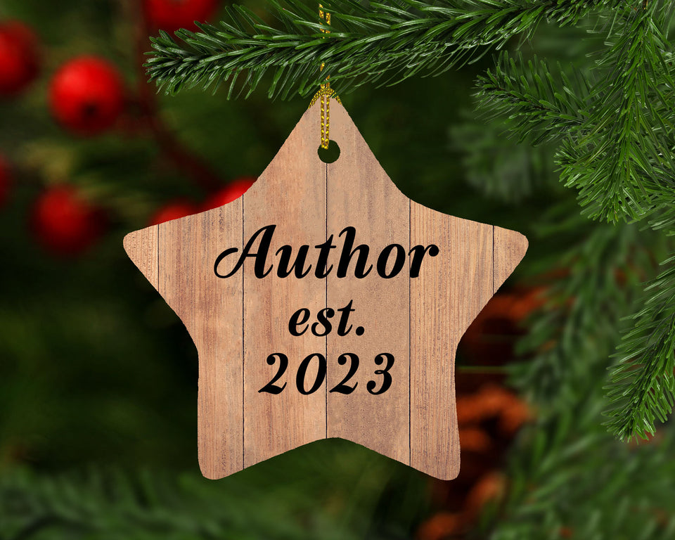 Author Established Est. 2023 - Star Ornament C