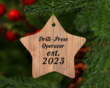 Drill Press Operator Established Est. 2023 - Star Ornament C