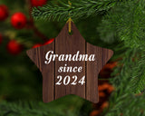 Grandma Since 2024 - Star Ornament D