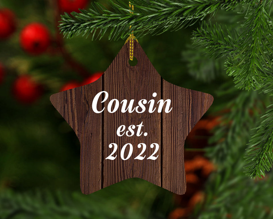 Cousin Established Est. 2022 - Star Ornament D