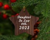 Daughter In Law Established Est. 2023 - Star Ornament D