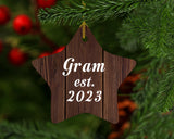 Gram Established Est. 2023 - Star Ornament D