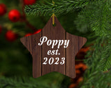 Poppy Established Est. 2023 - Star Ornament D