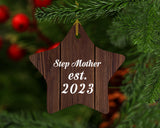 Step Mother Established Est. 2023 - Star Ornament D