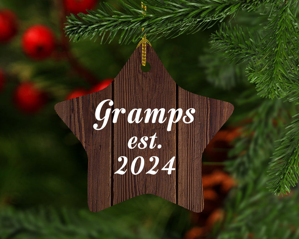 Gramps Established Est. 2024 - Star Ornament D