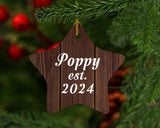 Poppy Established Est. 2024 - Star Ornament D