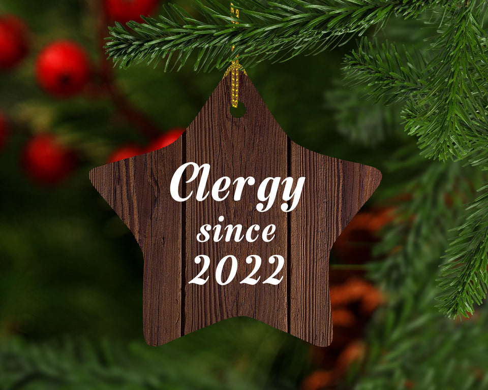 Clergy Since 2022 - Star Ornament D