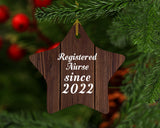 Registered Nurse Since 2022 - Star Ornament D
