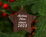 Airline Pilot Since 2023 - Star Ornament D