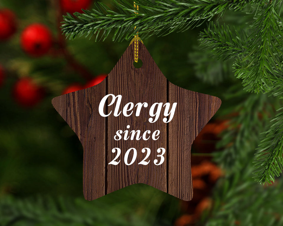 Clergy Since 2023 - Star Ornament D