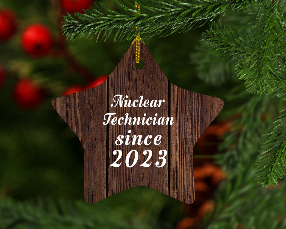 Nuclear Technician Since 2023 - Star Ornament D