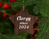 Clergy Since 2024 - Star Ornament D