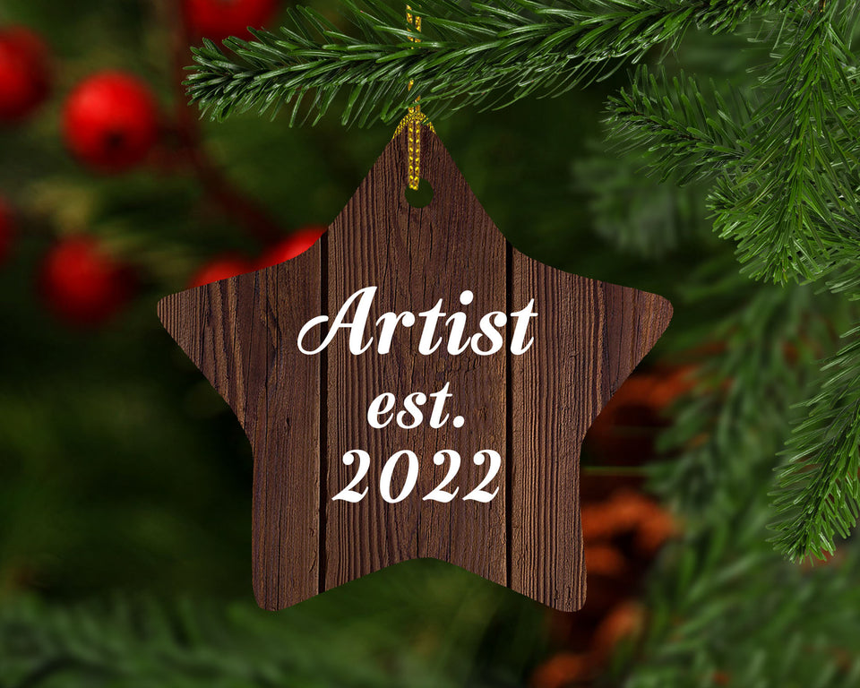 Artist Established Est. 2022 - Star Ornament D
