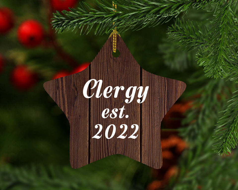 Clergy Established Est. 2022 - Star Ornament D
