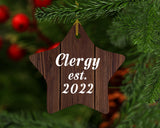 Clergy Established Est. 2022 - Star Ornament D