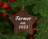 Farmer Established Est. 2023 - Star Ornament D
