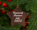 Financial Planner Established Est. 2023 - Star Ornament D