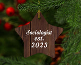 Sociologist Established Est. 2023 - Star Ornament D