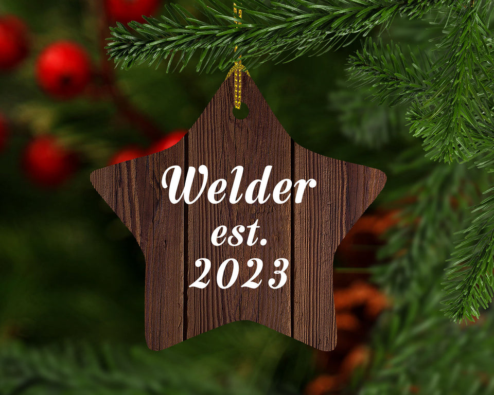 Welder Established Est. 2023 - Star Ornament D