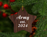 Army Established Est. 2024 - Star Ornament D