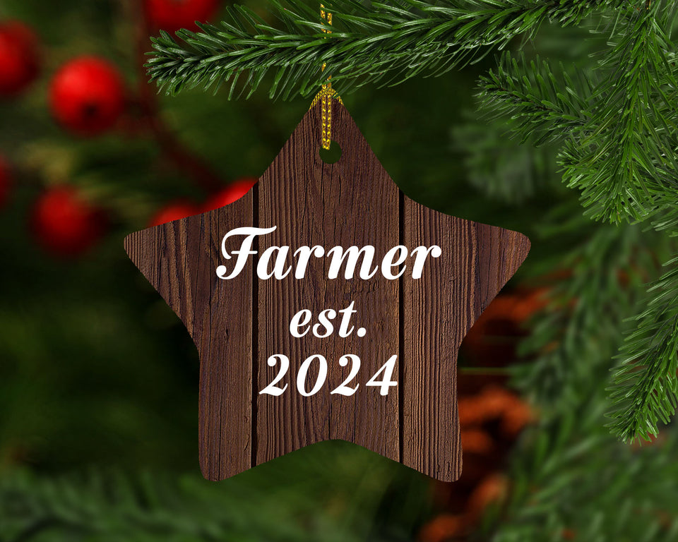 Farmer Established Est. 2024 - Star Ornament D