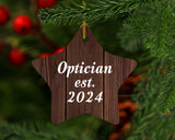Optician Established Est. 2024 - Star Ornament D