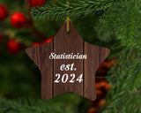 Statistician Established Est. 2024 - Star Ornament D