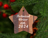 Technical Writer Established Est. 2024 - Star Ornament E