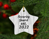 Security Guard Established Est. 2022 - Star Ornament F
