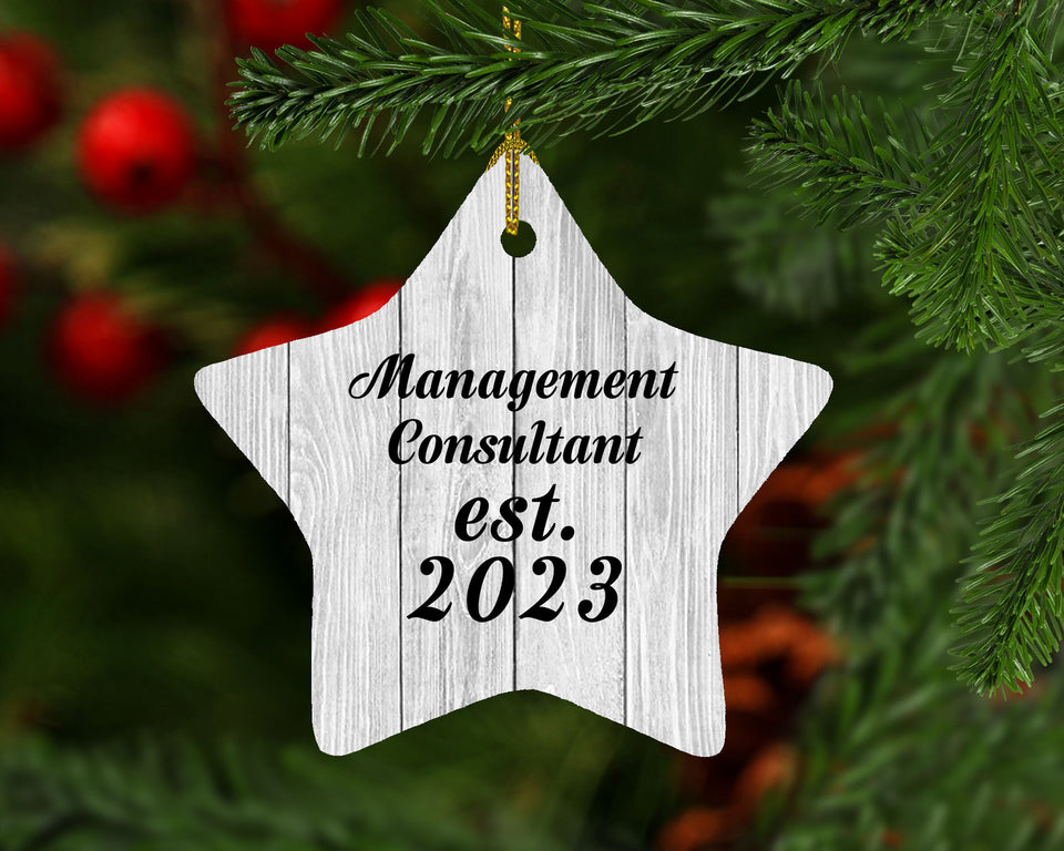 Management Consultant Established Est. 2023 - Star Ornament F