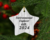 Environmental Engineer Established Est. 2024 - Star Ornament F