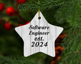 Software Engineer Established Est. 2024 - Star Ornament F