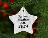 Systems Analyst Established Est. 2024 - Star Ornament F
