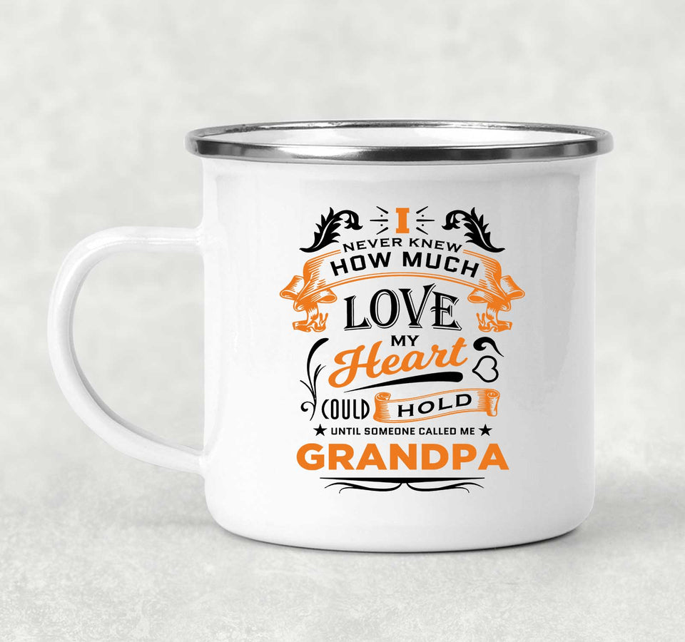How Much Love Could Hold Until Called Me Grandpa - 12oz Camping Mug