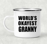 World's Okayest Granny - 12oz Camping Mug