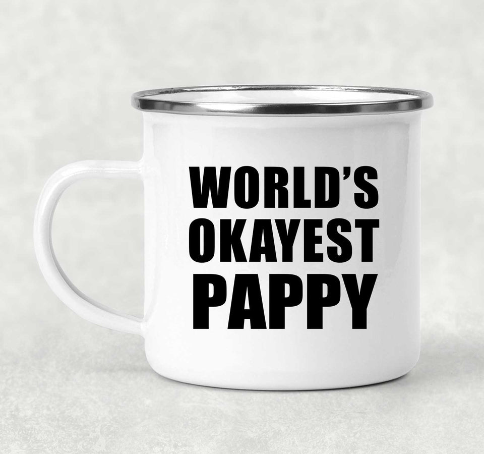 World's Okayest Pappy - 12oz Camping Mug