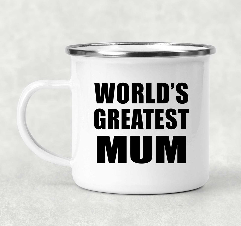 World's Greatest Mum - 12oz Camping Mug