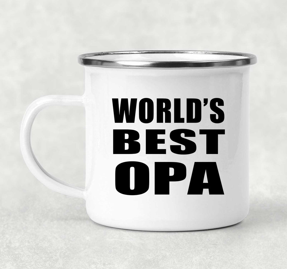 World's Best Opa - 12oz Camping Mug