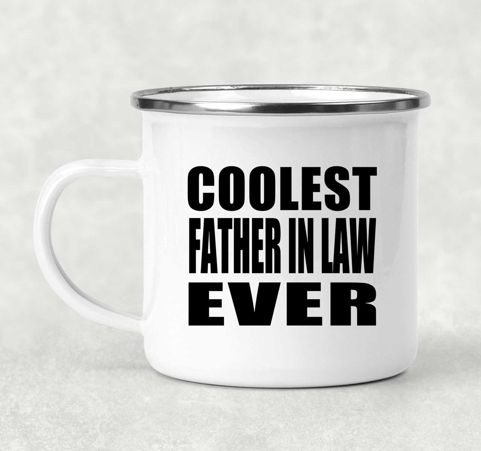 Coolest Father In Law Ever - 12oz Camping Mug