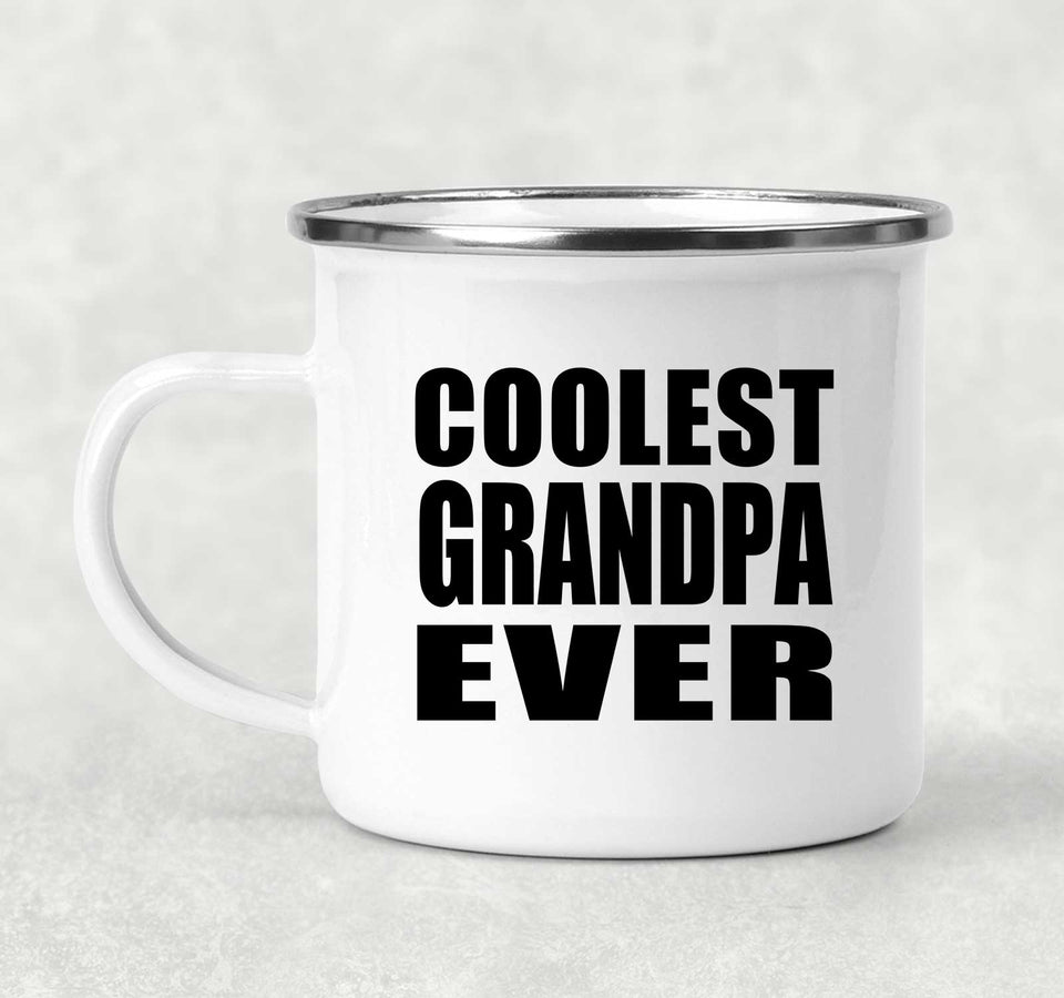Coolest Grandpa Ever - 12oz Camping Mug