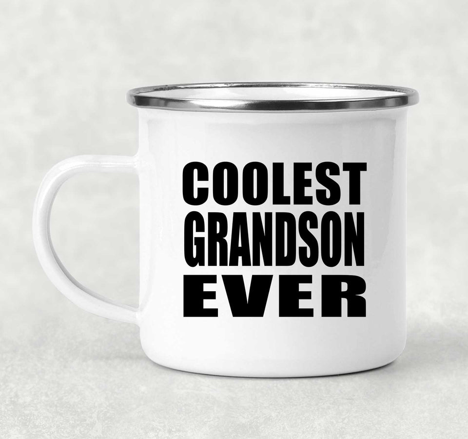 Coolest Grandson Ever - 12oz Camping Mug